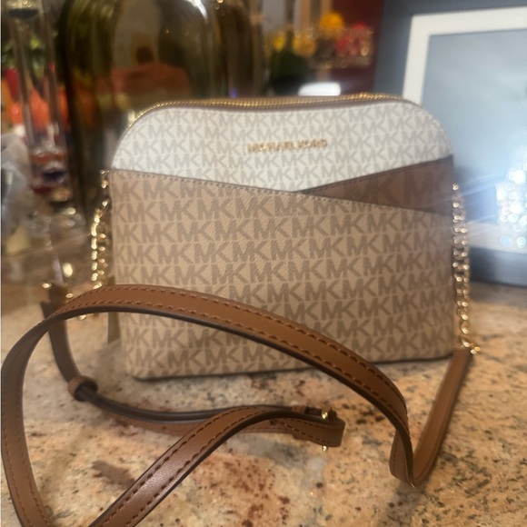 Michael Kors Tan and Cream Mini Bag - Picture 2 of 4